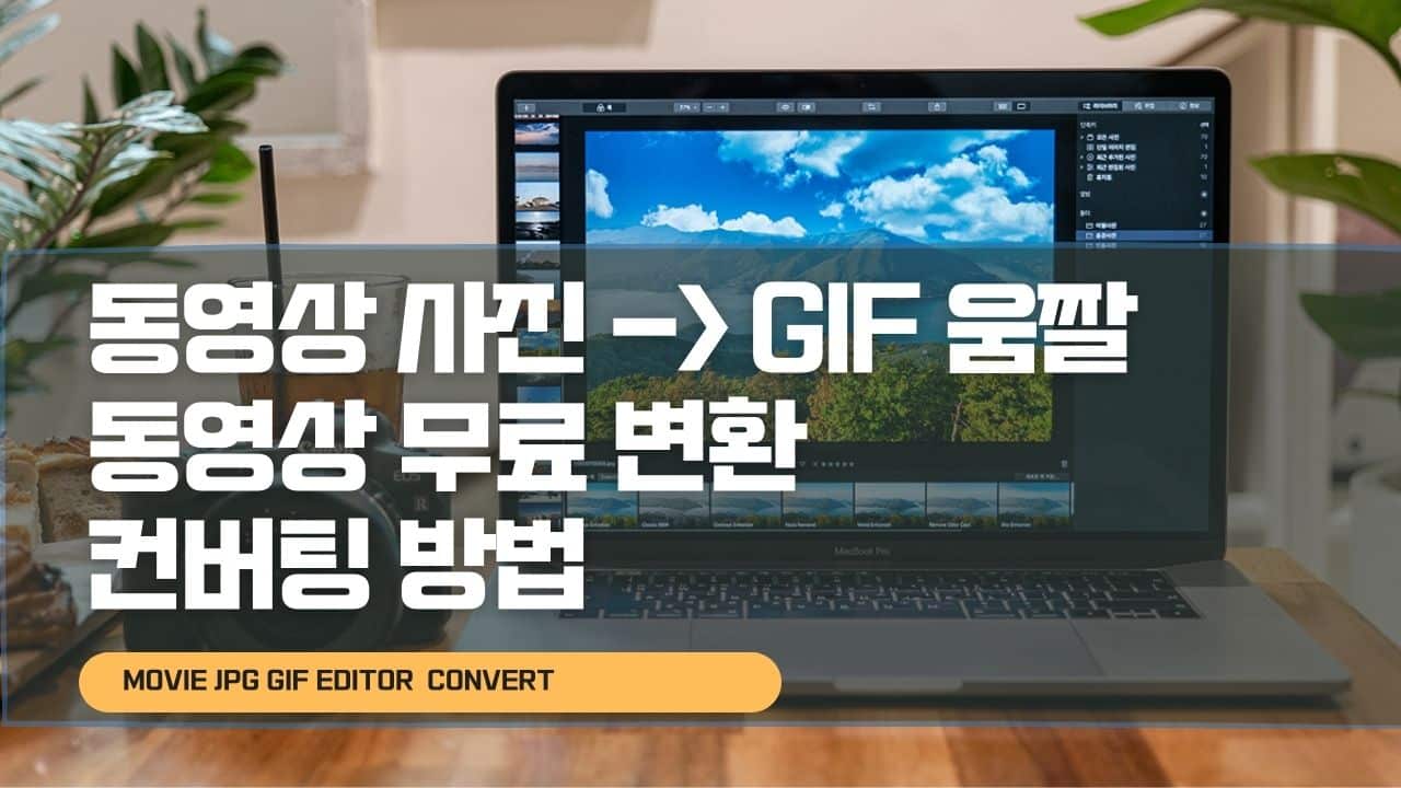 동영상 사진 GIF 움짤 동영상 무료 변환 컨버팅 방법