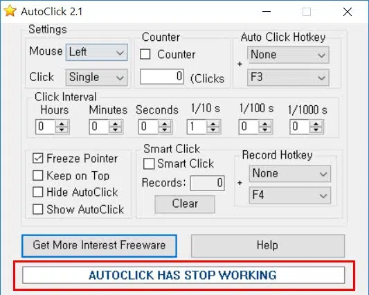  AUTOCLICK HAS STOP WORKING