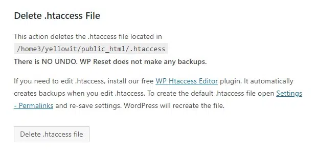 .Htaccess 파일 삭제