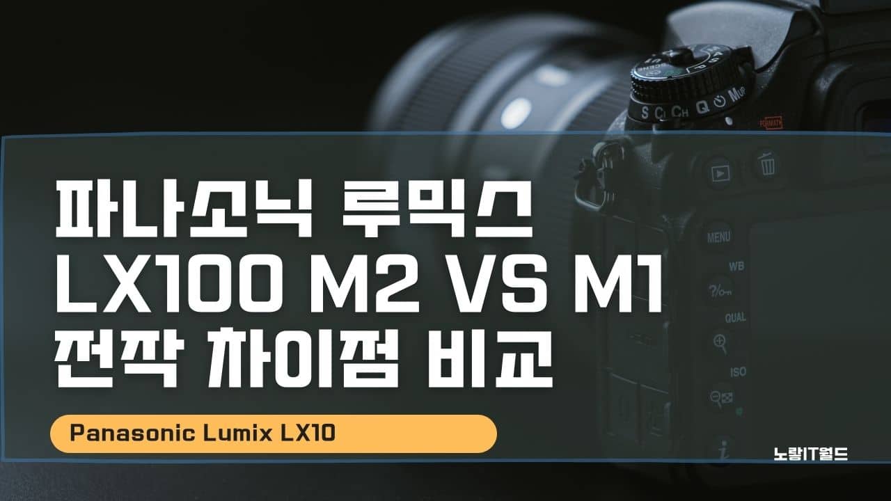 파나소닉 루믹스 LX100 M2 vs M1 전작 차이점 비교