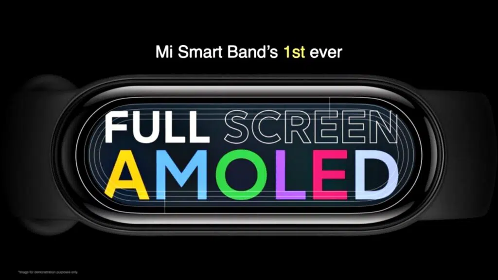 Full screen amoled mi smart band