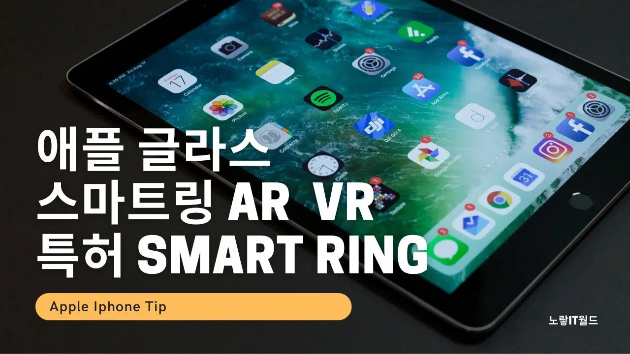 애플 글라스 스마트링 AR VR 특허 Smart ring 1