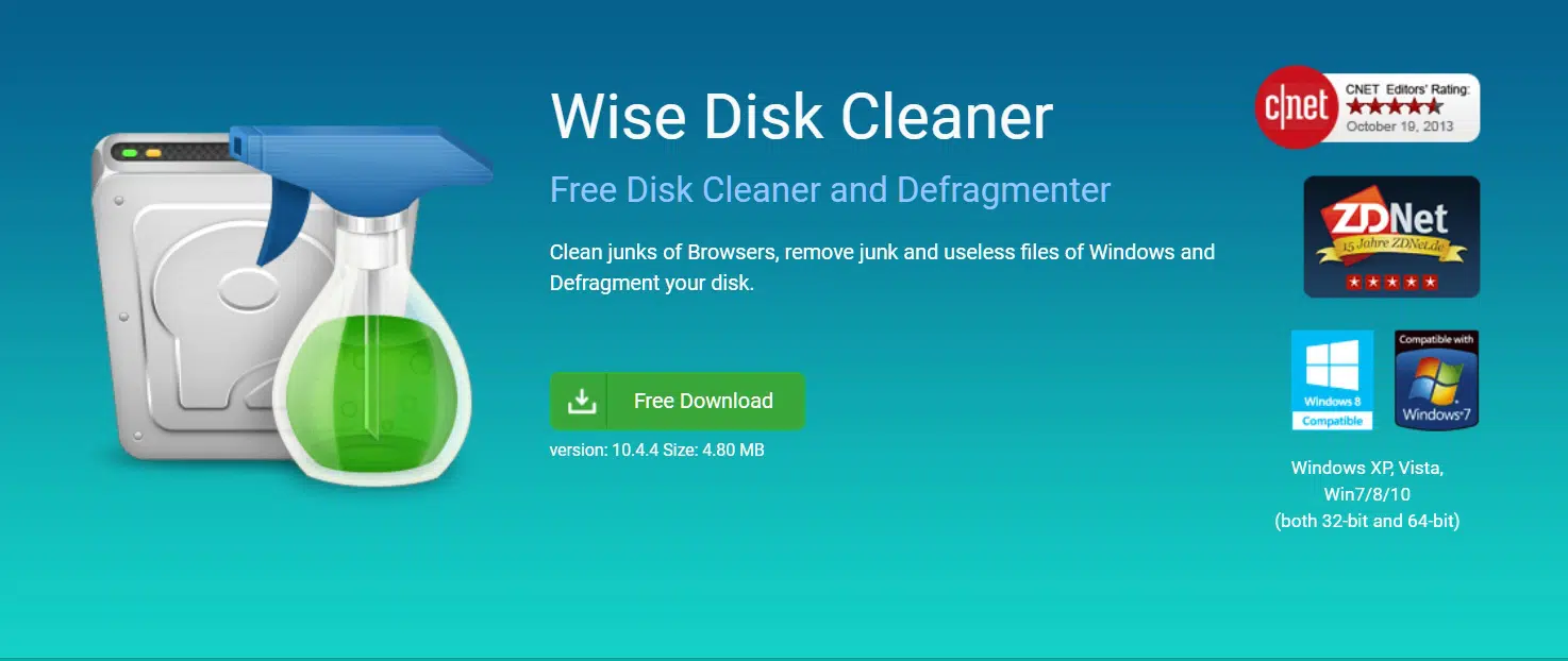 디스크 청소 프로그램 Wise Disk Cleaner 기능 2