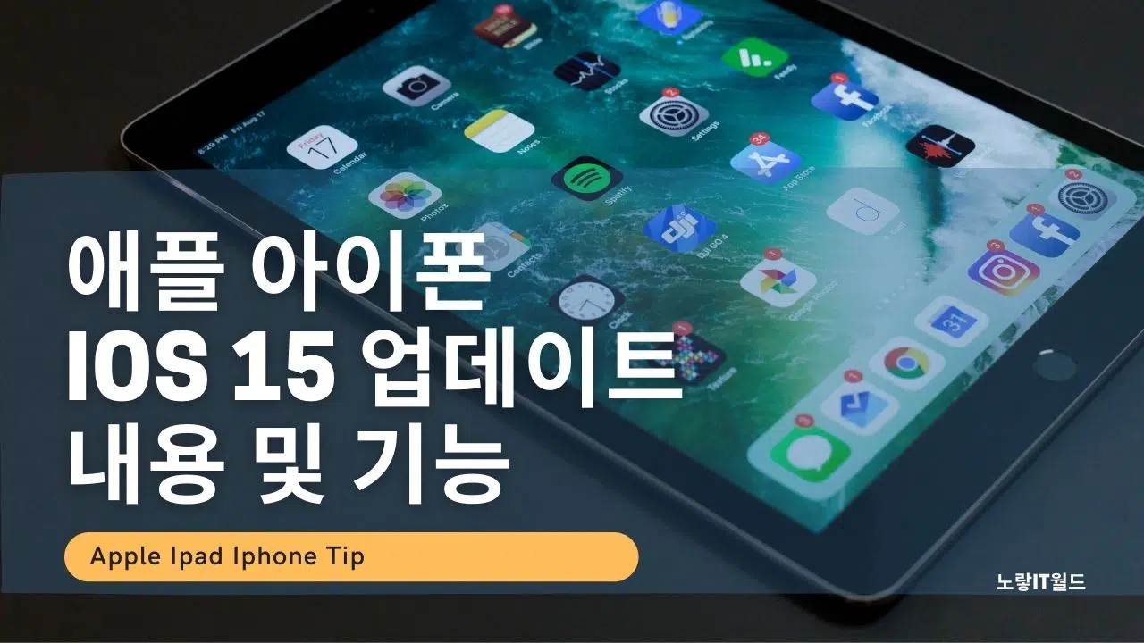 애플 아이폰 iOS 15 업데이트 내용 및 기능