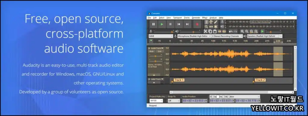 Free, Open Source, Cross Platform audio software