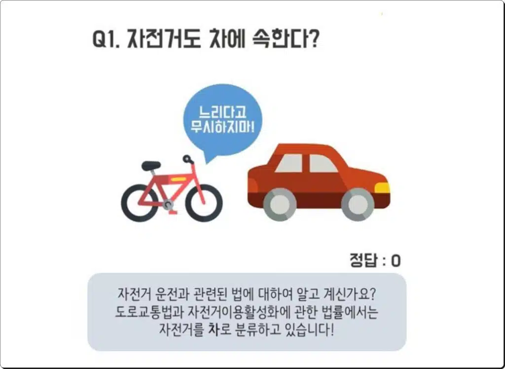 자전거 도로교통법