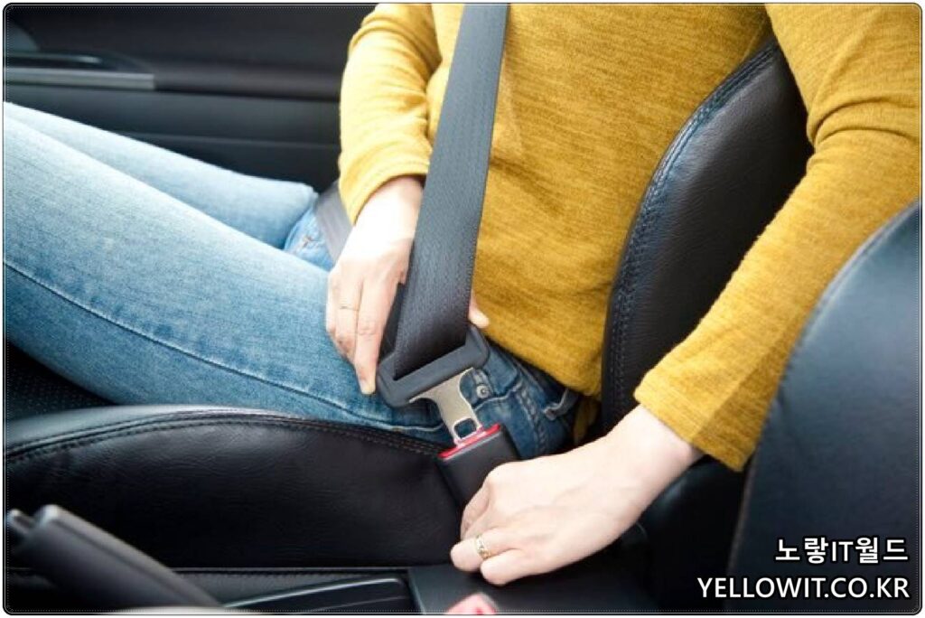 자동차 안전벨트 침수흔적 확인