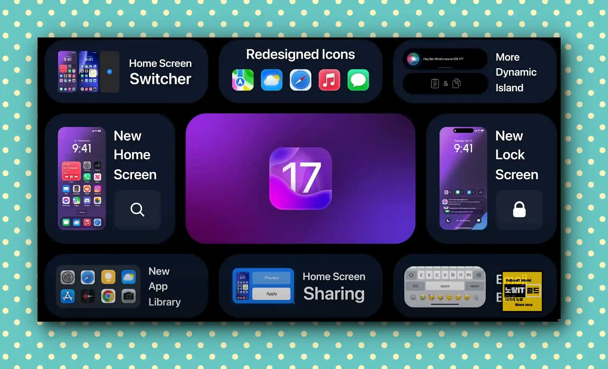 애플 아이폰 아이패드 iOS 17 출시 새로워진 기능 및 추천기능 2