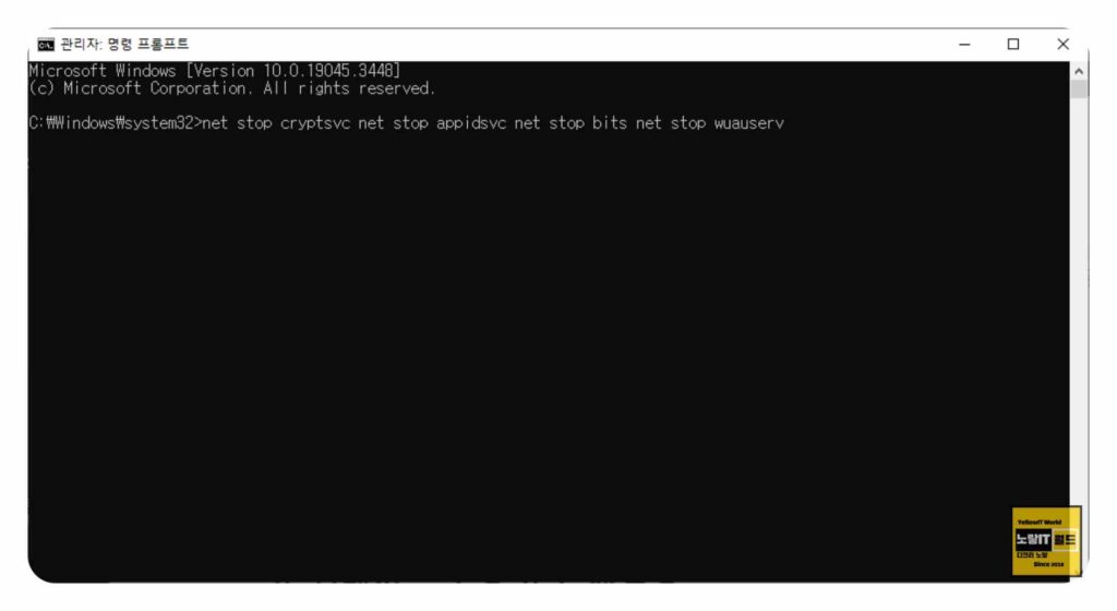 윈도우 11 업데이트 오류 0x80248007 해결 방법 8